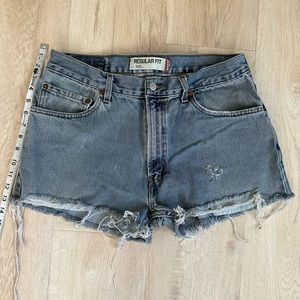 Urban Outfitters Levi denim high rise cutoff shorts